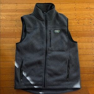 L.L. Bean Charcoal Fleece Vest